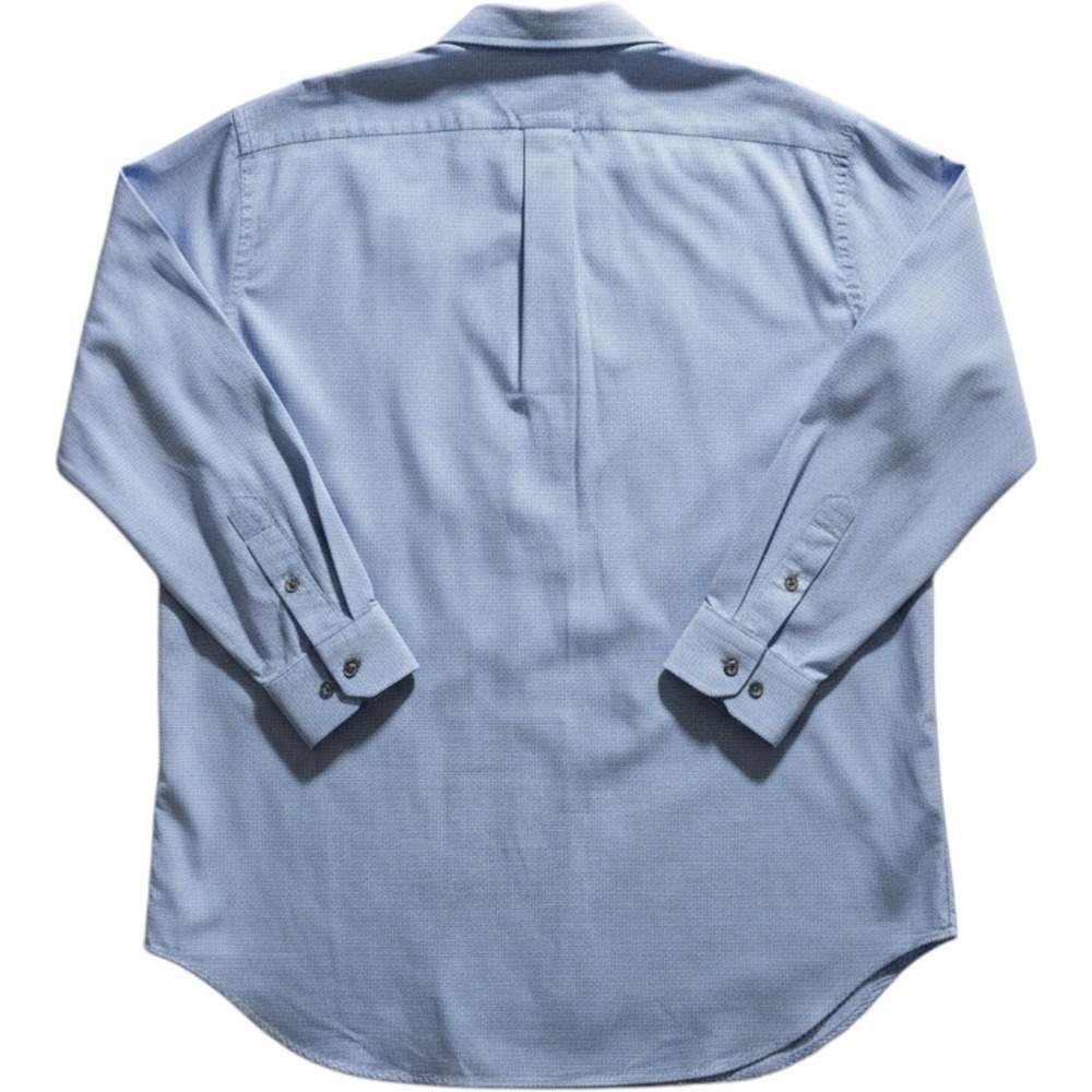 Ralph Lauren Button Down Gingham Shirt Blue White Cotton Mens 3XLT Quiet Luxury - Picture 4 of 4